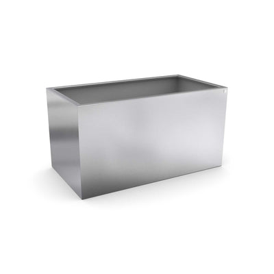 Raised bed with handrail made to measure, stainless steel