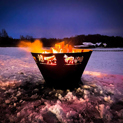 Fire bowl conical Alpine style