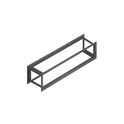 Firewood rack window, stainless steel powder-coated