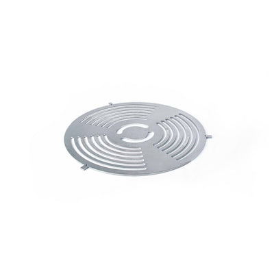 Center grill plate with slit openings round 100, stainless steel