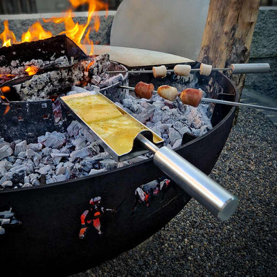 Raclette pans, stainless steel