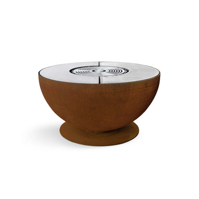 Height-adjustable fire bowl