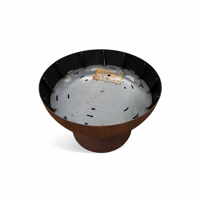 Fire bowl with grill ring, height-adjustable 100, stainless steel