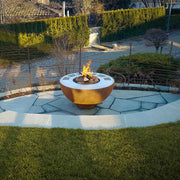 Fire bowl with grill ring 100, stainless steel