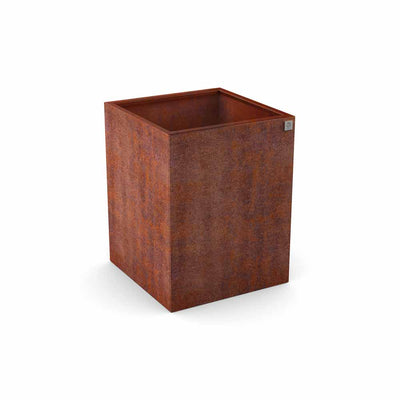 Plant pot with handrail made to measure, stainless steel