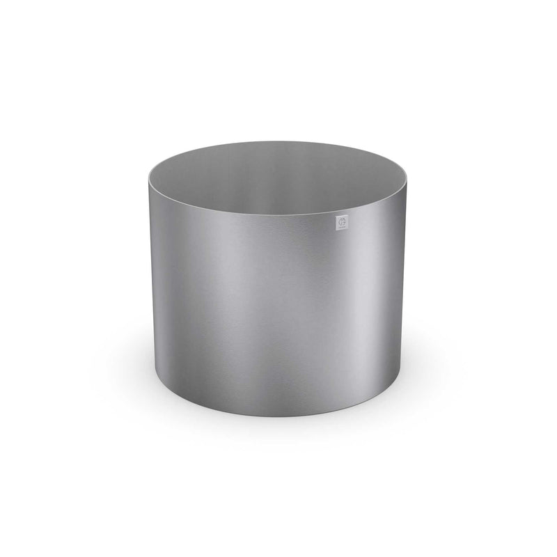 Plant pot round without bottom made to measure, stainless steel