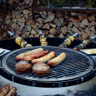 Fire bowl grill grate