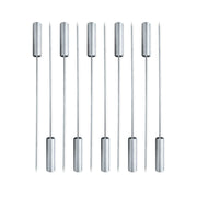 Barbecue skewers set of 10, stainless steel