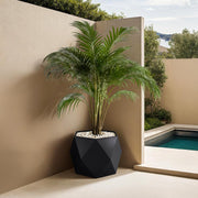 High quality plant pot diamond black