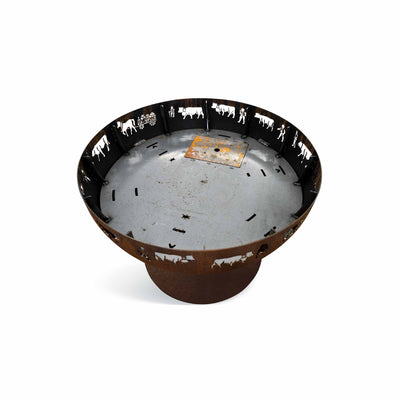 Height-adjustable fire bowl