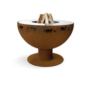 Height-adjustable fire bowl