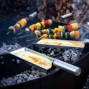 Barbecue skewers set of 10, stainless steel