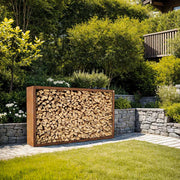 Firewood rack stainless steel