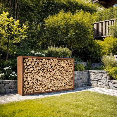 Firewood rack stainless steel