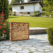 Firewood rack stainless steel