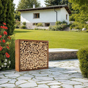 Firewood rack stainless steel