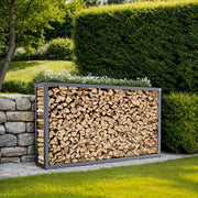 Firewood rack anthracite