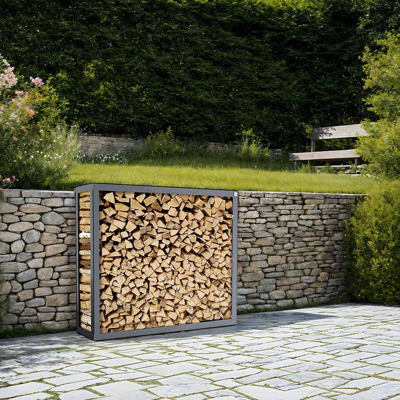 Firewood rack black