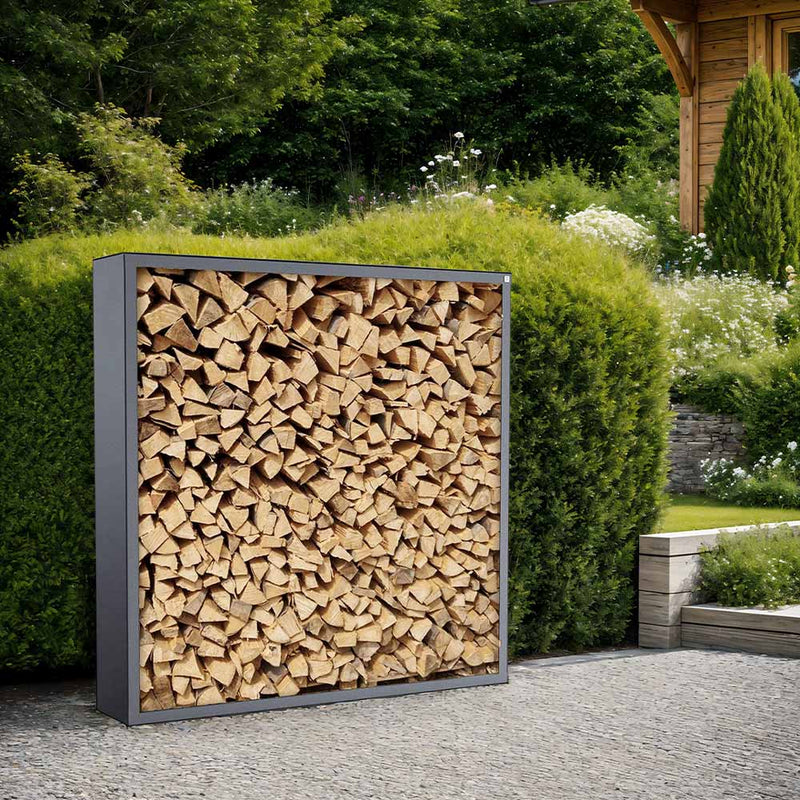 Firewood rack black