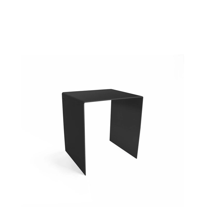 Stool, stainless steel black