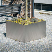 Stainless steel square plant pot