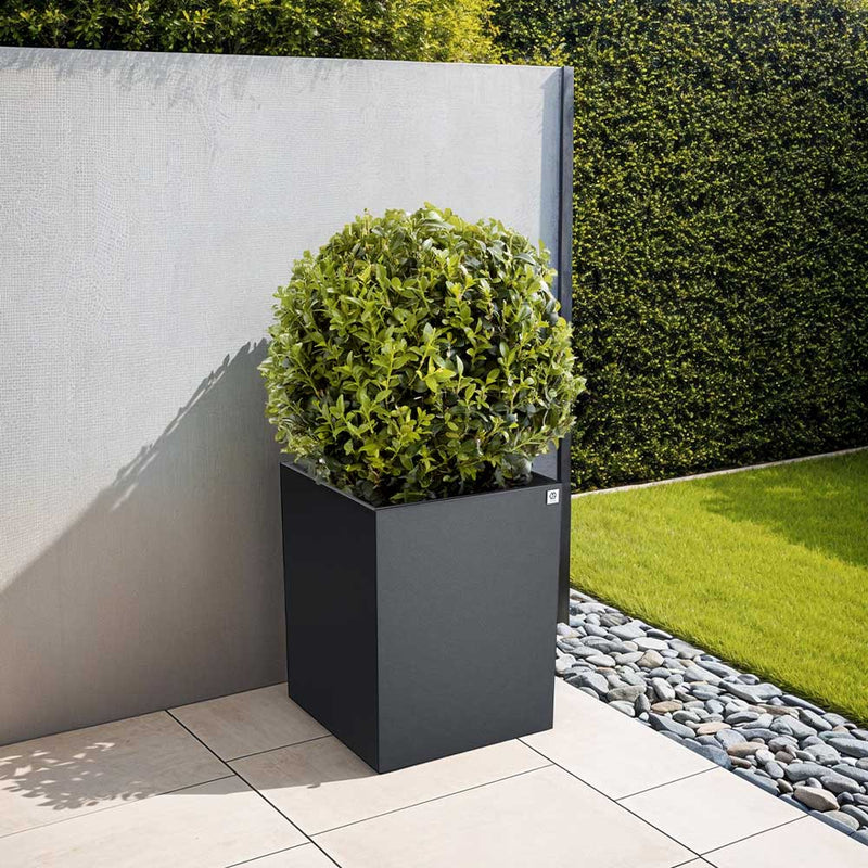 Plant pot square black