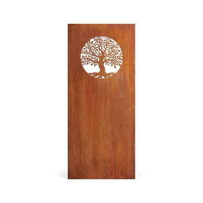Privacy screen Tree of Life, patina