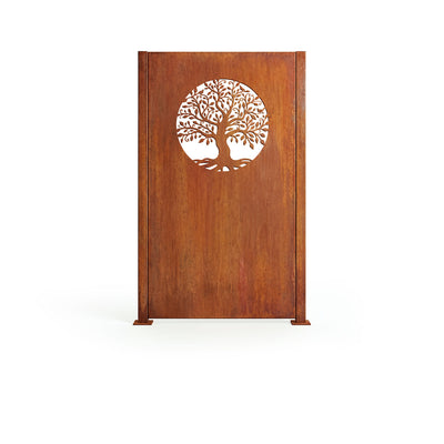 Privacy screen Tree of Life, patina