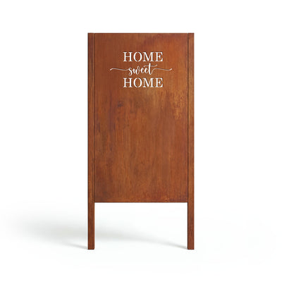 Privacy screen Home sweet home, patina