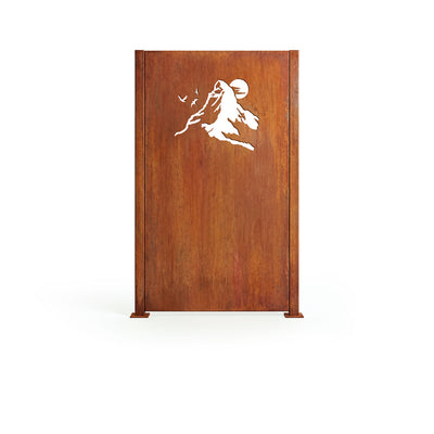 Matterhorn privacy screen, patina