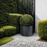 Round plant pot without base, made to measure, stainless steel powder-coated