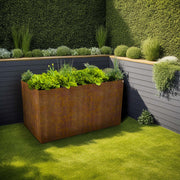 Raised bed 200x80x80cm, stainless steel