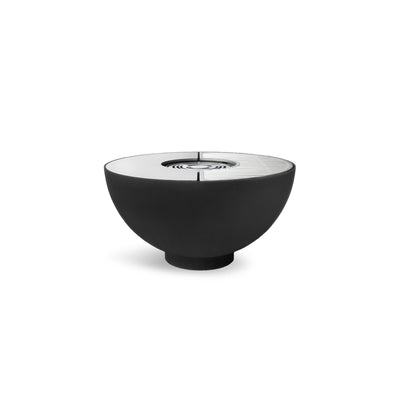 Fire bowl with grill ring small 80, stainless steel black