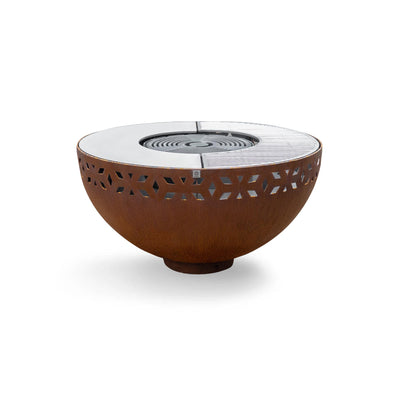 Fire bowl with ornament