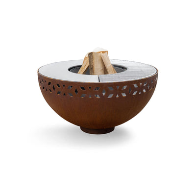 Fire bowl with ornament
