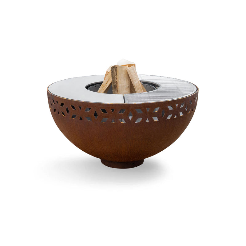 Fire bowl with ornament