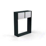 Horizontal double letterbox, powder coating