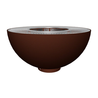 Fire bowl with grill ring 100, stainless steel